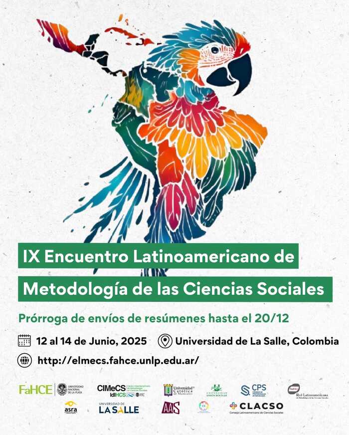 Participación en el IX Encuentro Latinoamericano de Metodología de las Ciencias Sociales (Bogotá, Colombia)